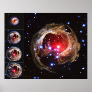 Poster Flash de Red Variable Star V838 Monocerotis