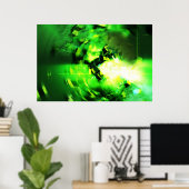 Poster Flash vert (Bureau à domicile)