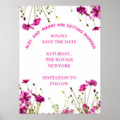 Poster Flat Save The Date Card (Devant)