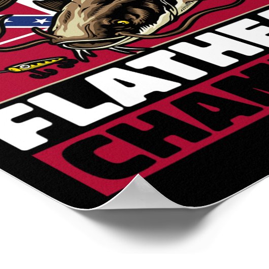 Poster Flathead Catfish Chasse Catfish Papa Catfish Hu (Coin)