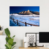 Poster Flatirons Boulder Colorado (Bureau à domicile)
