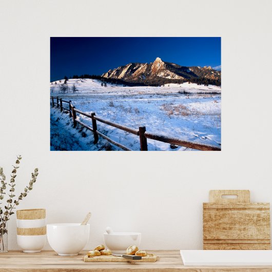 Poster Flatirons Boulder Colorado (Cuisine)