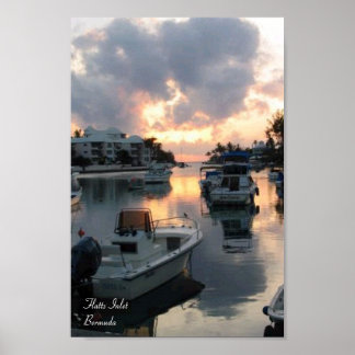 Poster Flatts Inlet - Bermudes