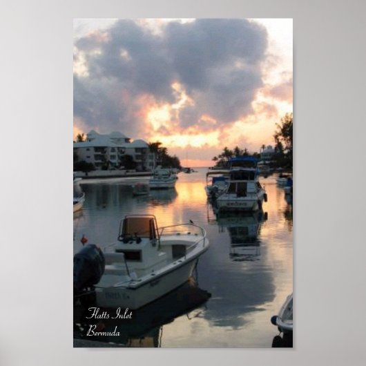 Poster Flatts Inlet - Bermudes (Devant)