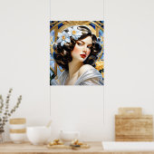 Poster Flavia Art Nouveau Groupe Mucha Style (Cuisine)