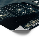 Poster Flaviano Arroyo - Chicago Par Nuit 1 (Coin)