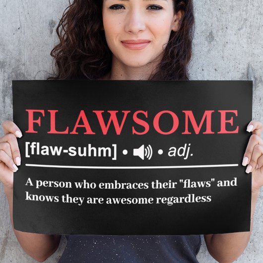 Poster Flawsome - Définition personnalisable