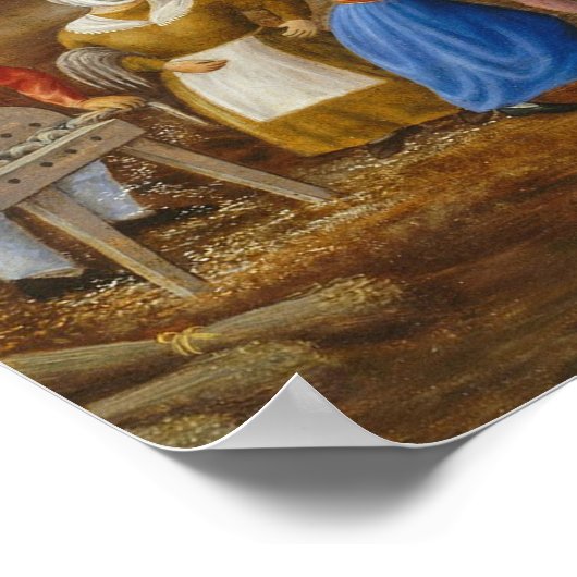 Poster Flax Scutching Bee, 1885 (Coin)