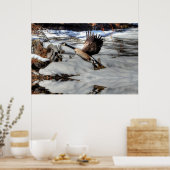 Poster Fléau Canada Oie et étang d'hiver Faune 2 (Cuisine)