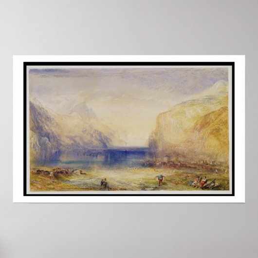 Poster Fléau : Matin (vers le lac) 1845 ( (Devant)