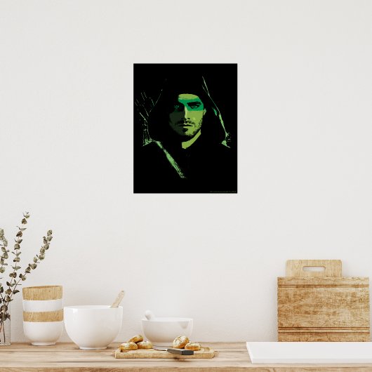 Poster Flèche | Découpe verte avec flèche (Cuisine)