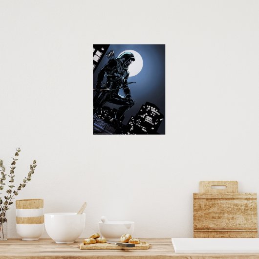 Poster Flèche | Flèche verte au clair de lune (Cuisine)