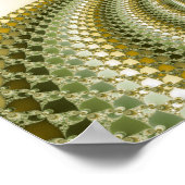 Poster Flèche lente - Art fractal (Coin)