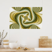 Poster Flèche lente - Art fractal (Cuisine)