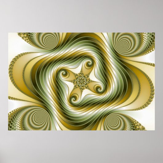 Poster Flèche lente - Art fractal (Devant)