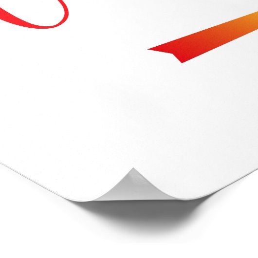 Poster Flèche Mariage arc-en-ciel Fierté Signer direction (Coin)