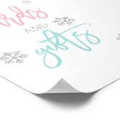 Poster Flèche-neige en Parties scintillant d'argent | Car (Coin)