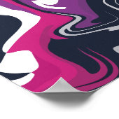 Poster Flèches Abstraites de couleurs Cool et gras (Coin)