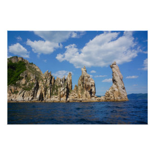 Poster Flèches Côtières Majestueuses – Triozyorye, Mer du