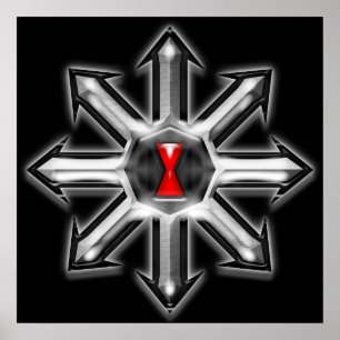 Poster Flèches de chaos - veuve noire