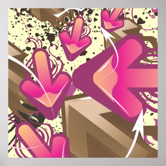 Poster Flèches de dégraissage (Devant)