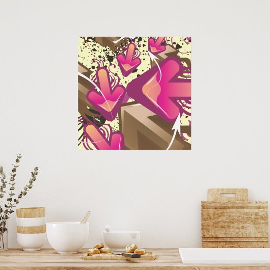 Poster Flèches de dégraissage (Cuisine)