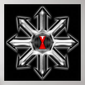 Poster Flèches du chaos - veuve noire