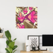 Poster Flèches Grunge (Bureau à domicile)