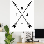 Poster Flèches indiennes vintages (Bureau à domicile)