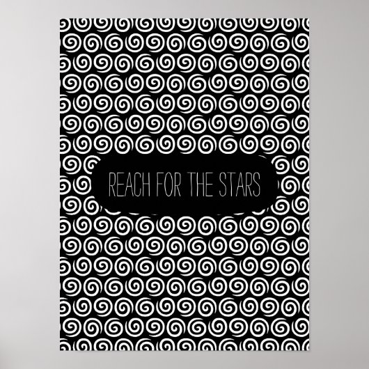 Poster Flèches noires et blanches (Devant)