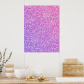 Poster Flèches : Rose-Violet (Cuisine)