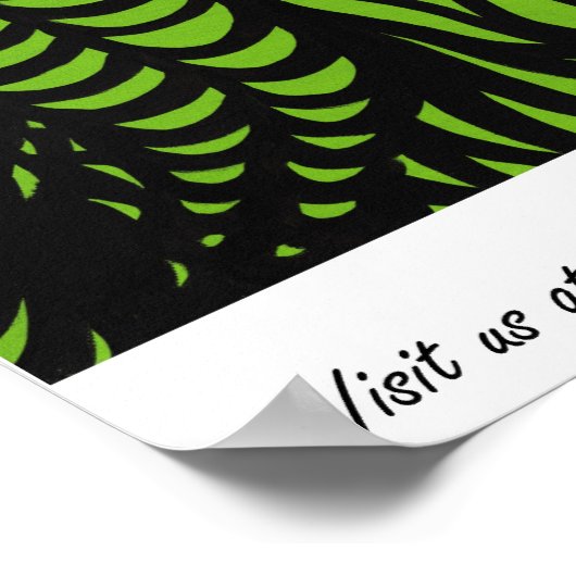 Poster Flèches vertes (Coin)