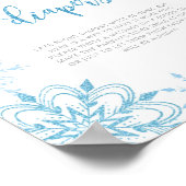 Poster Fléchettes de neige en argent bleu Late couche Pos (Coin)