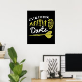 Poster fléchettes - fléchettes de l'évolution (Bureau à domicile)