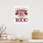 Poster Fléchettes - Les punks des fléchettes font rocker  (Cuisine)