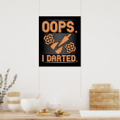 Poster fléchettes - Oops I Darty (Cuisine)