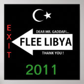 POSTER FLEE LIBYA (Devant)