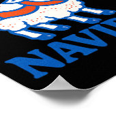 Poster Fleece Navidad Funny Sheep Pun Noël 2 (Coin)