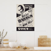 Poster Fletcher Henderson - Chick Webb - Teddy Hill jazz (Cuisine)