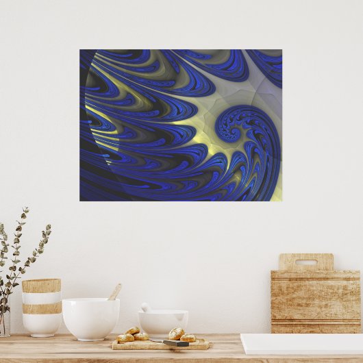 Poster Fleur 2 Art Abstrait (Cuisine)