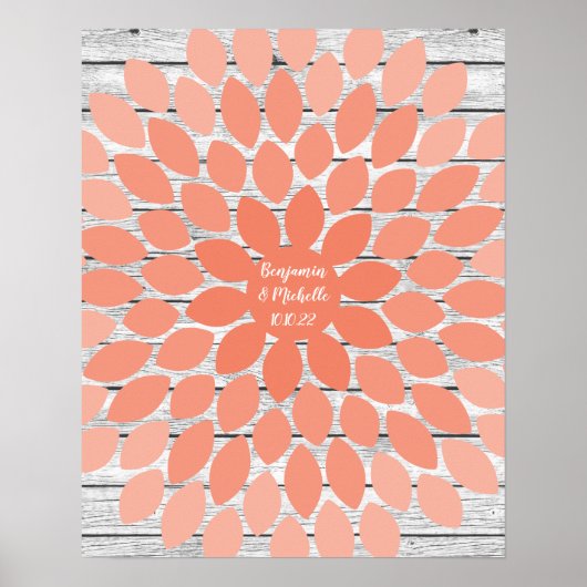 Poster Fleur - 75 Signature Livre d'invité Alternative Im (Devant)