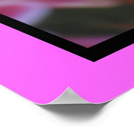 Poster Fleur à bille rose (Coin)