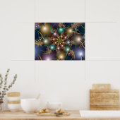 Poster Fleur à bulles (Cuisine)