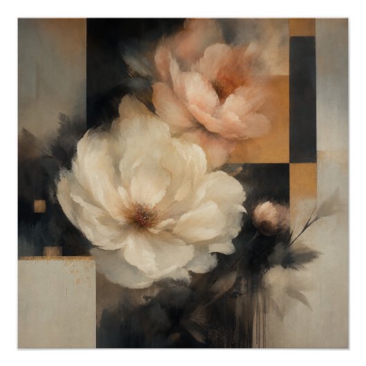 Poster "Fleur abstraite" (Devant)