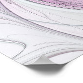 Poster Fleur Abstraite colorée Art moderne floral fractal (Coin)