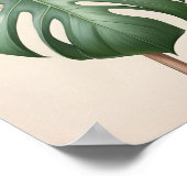 Poster Fleur albo Monstera, belle terre (Coin)