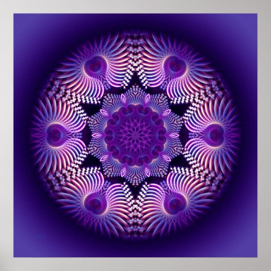 Poster Fleur Apophyse Kaleidoscope I (Devant)