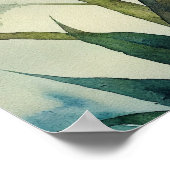 Poster Fleur Aquarelle Fleurs de ressort (Coin)