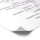 Poster Fleur aquarelle poussiéreuse. Bar à boissons flora (Coin)