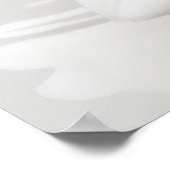 Poster Fleur Art Blanc Fleur Art Fleur de Vie Art Des (Coin)